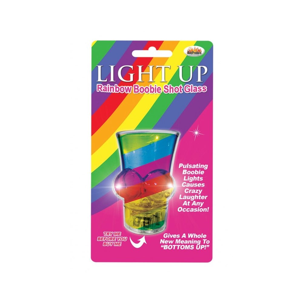 Light Up Rainbow Boobie Shot Glass-Hott Products-Sexual Toys®