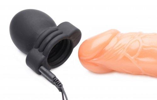 Lightning Hood E-Stim Penis Head Teaser Black-Zeus Electrosex-Sexual Toys®