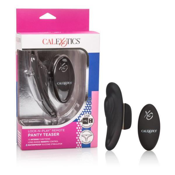 Lock N Play Remote Panty Teaser Black-blank-Sexual Toys®