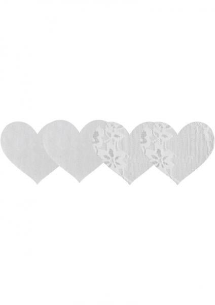 Luminous Hearts Pasties White 2 Pack-Peekaboos-Sexual Toys®