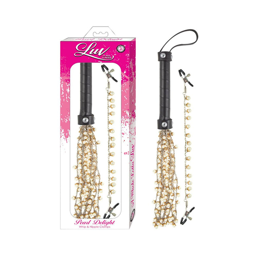 Luv Pearl Delight Whip &amp; Nipple Clamps-Nasstoys-Sexual Toys®