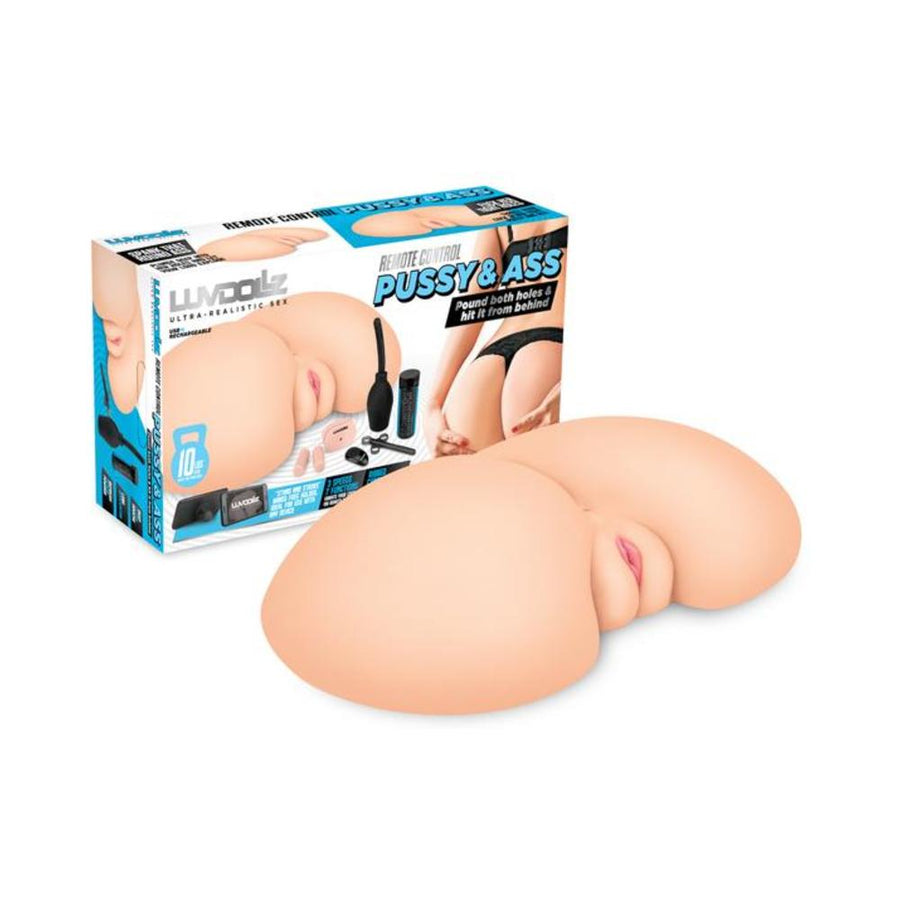 Luvdollz Remote Control Vibrating Butt - Cream-Electric Eel-Sexual Toys®