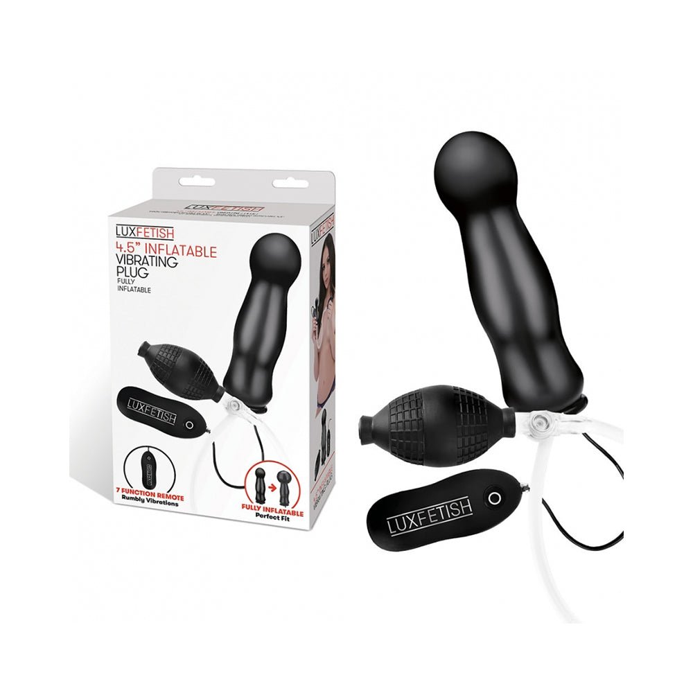 Lux Fetish 4.5" Inflatable Vibrating Plug-Electric Eel-Sexual Toys®