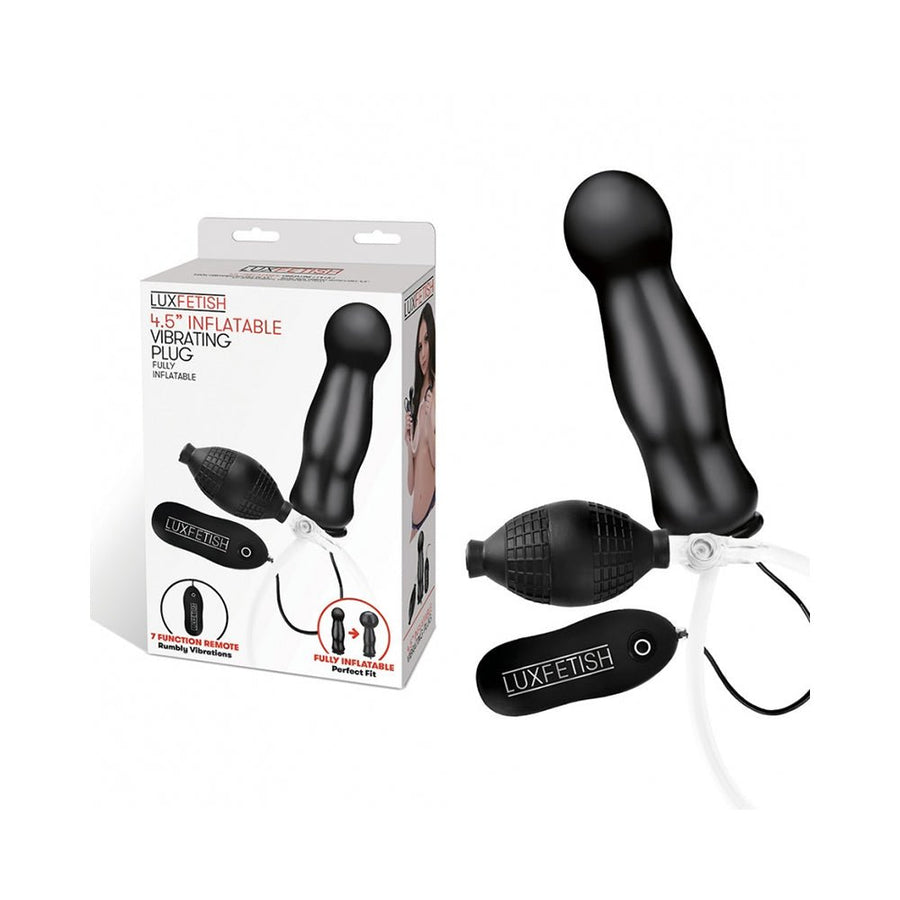 Lux Fetish 4.5&quot; Inflatable Vibrating Plug-Electric Eel-Sexual Toys®