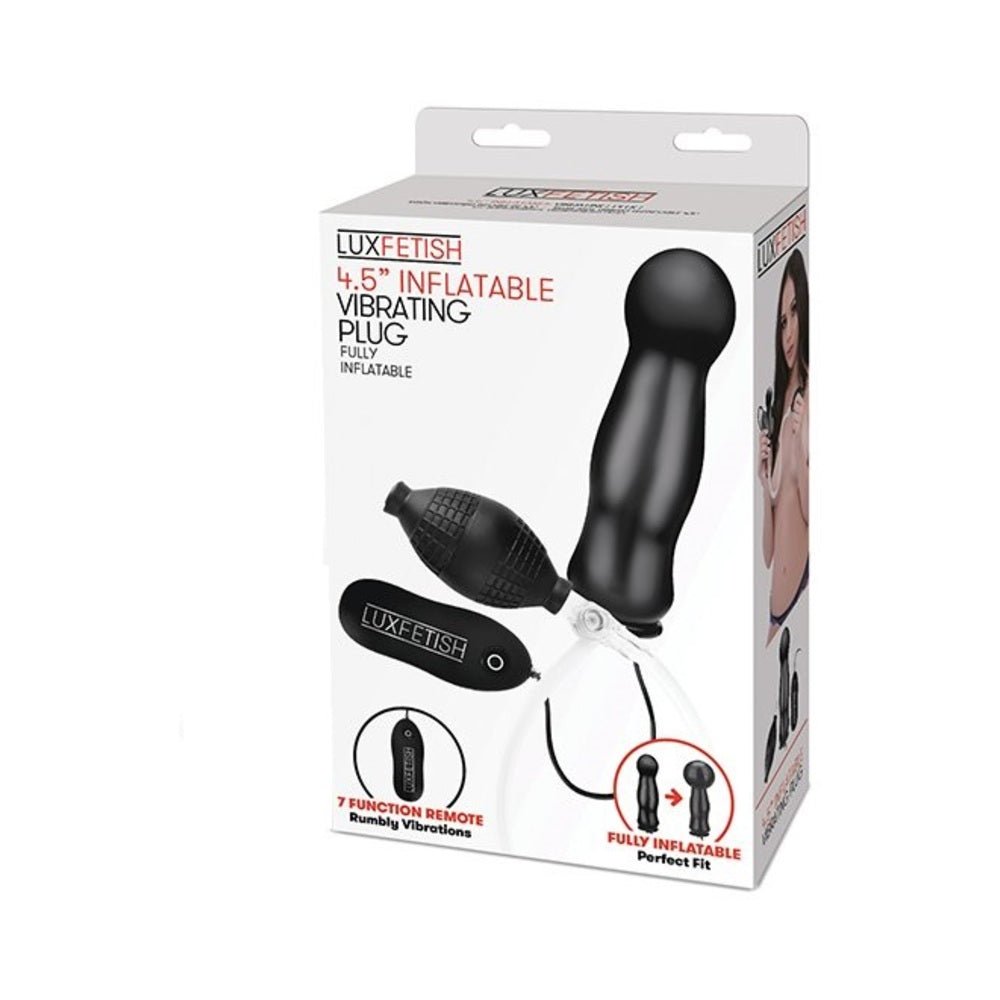 Lux Fetish 4.5" Inflatable Vibrating Plug-Electric Eel-Sexual Toys®