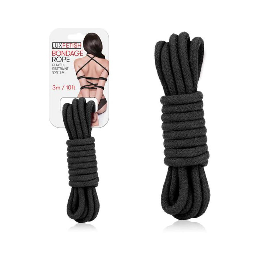 Lux Fetish Bondage Rope Black 10ft-Electric Eel-Sexual Toys®