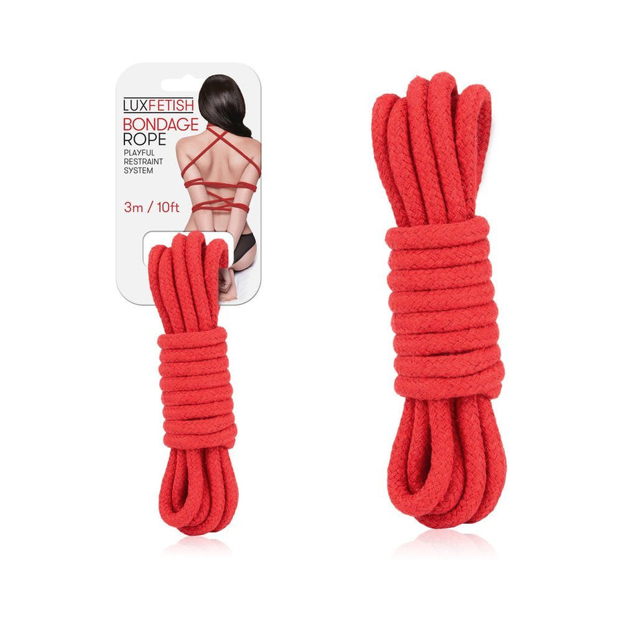 Lux Fetish Bondage Rope Red 10 Feet-Electric Eel-Sexual Toys®