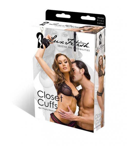 Lux Fetish Closet Cuffs 4 Piece Playful Restraint System-Electric Eel-Sexual Toys®
