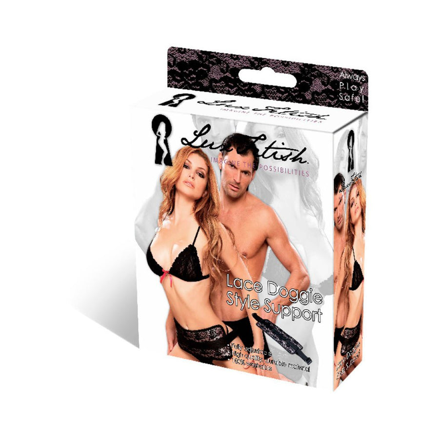 Lux Fetish Doggie Style Support Black Sex Sling-Electric Eel-Sexual Toys®