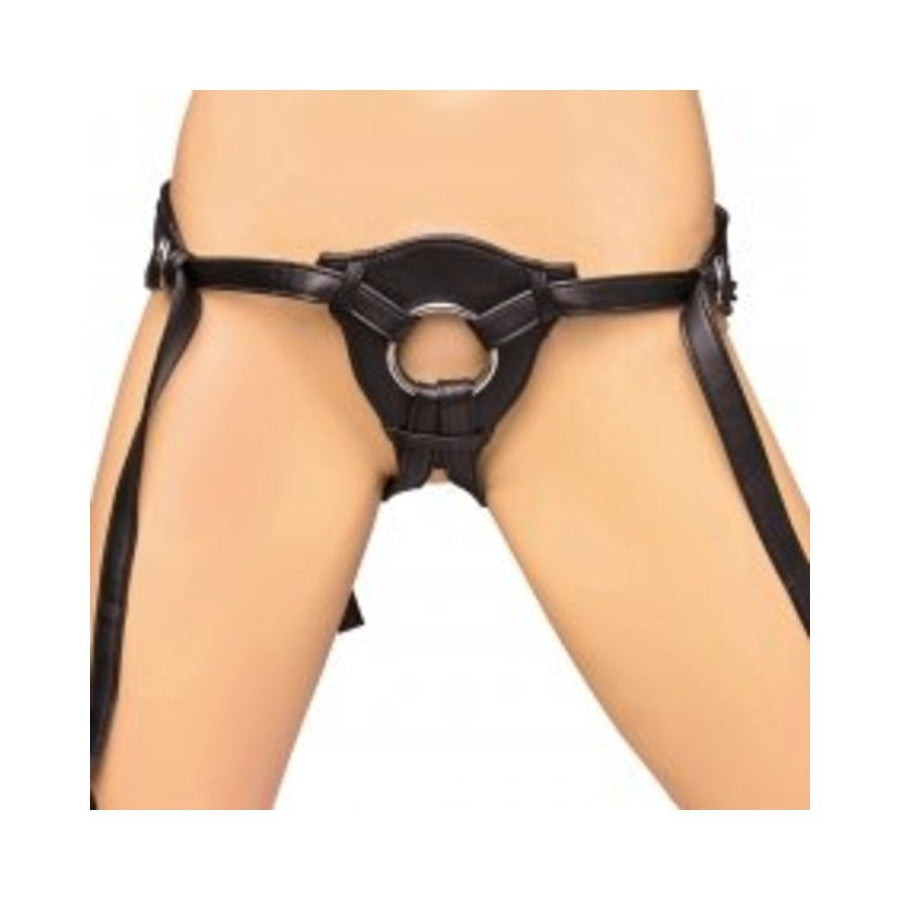 Lux Fetish Patent Leather Strap On Harness Black O/S-Electric Eel-Sexual Toys®