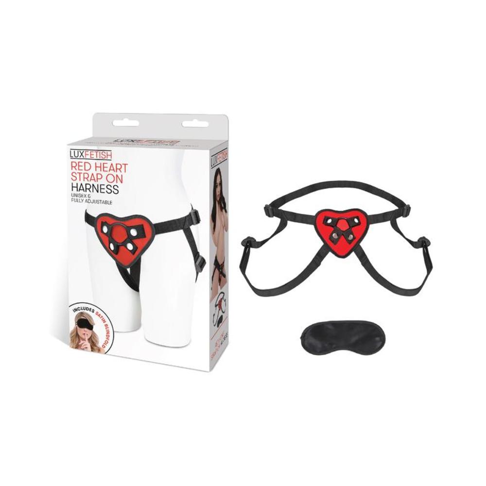 Lux Fetish Red Heart Strap On Harness O/S-Electric Eel-Sexual Toys®