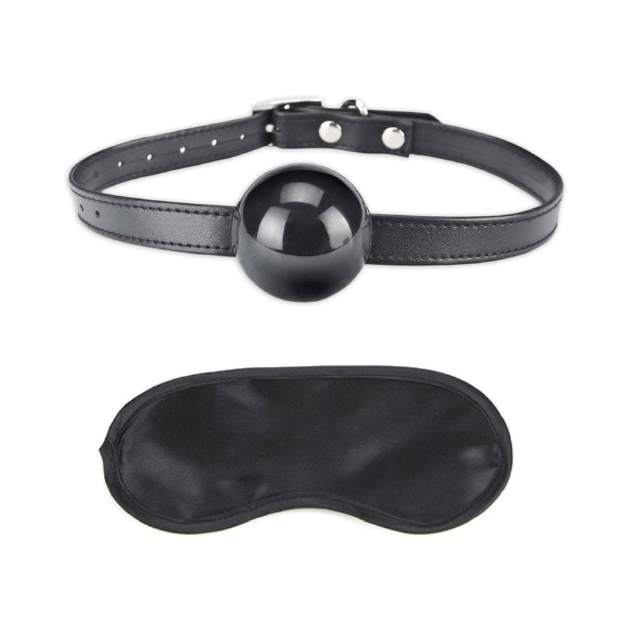 Lux Fetish Silicone Ball Gag Black O/S-Electric Eel-Sexual Toys®