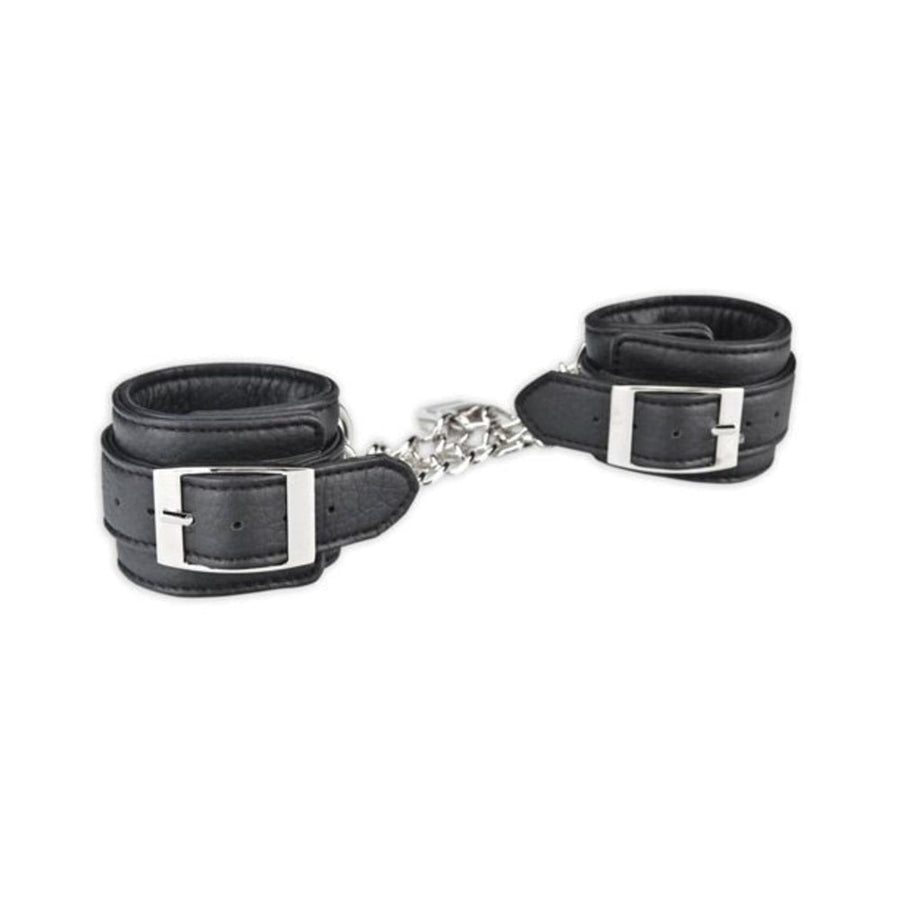 Lux Fetish Unisex Leatherette Cuffs Black-Electric Eel-Sexual Toys®
