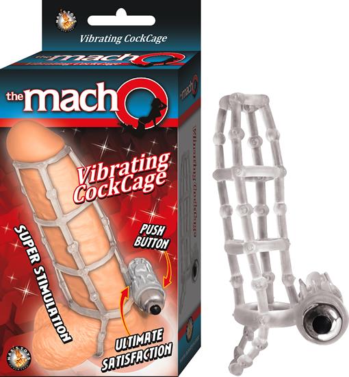 Macho Vibrating Cock Cage Clear-Macho Collection-Sexual Toys®