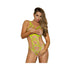 Magic Silk Strap Tease Cupless & Crotchless Teddy Yellow S/m-blank-Sexual Toys®
