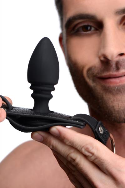 Male Cock Ring Harness With Silicone Anal Plug-STRICT-Sexual Toys®
