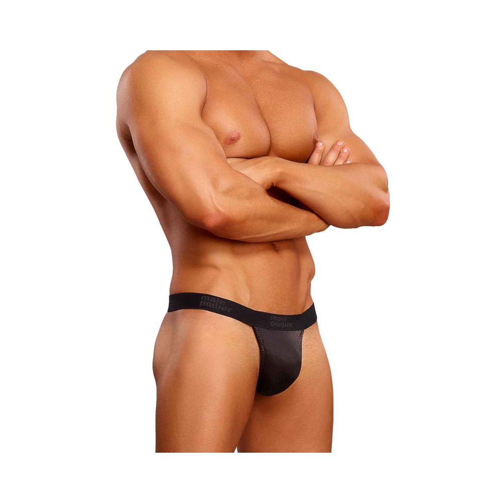 Male Power Cobra Micro V Thong L/XL Black-Male Power-Sexual Toys®