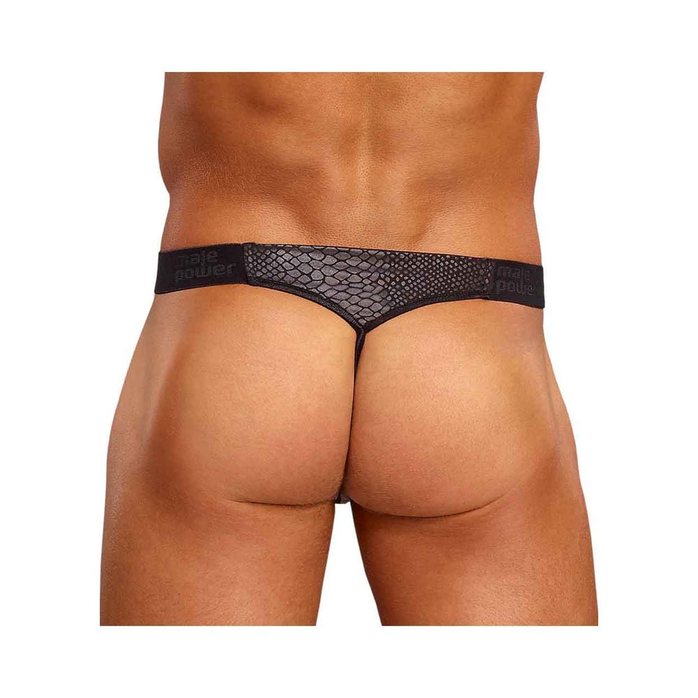 Male Power Cobra Micro V Thong L/XL Black-Male Power-Sexual Toys®