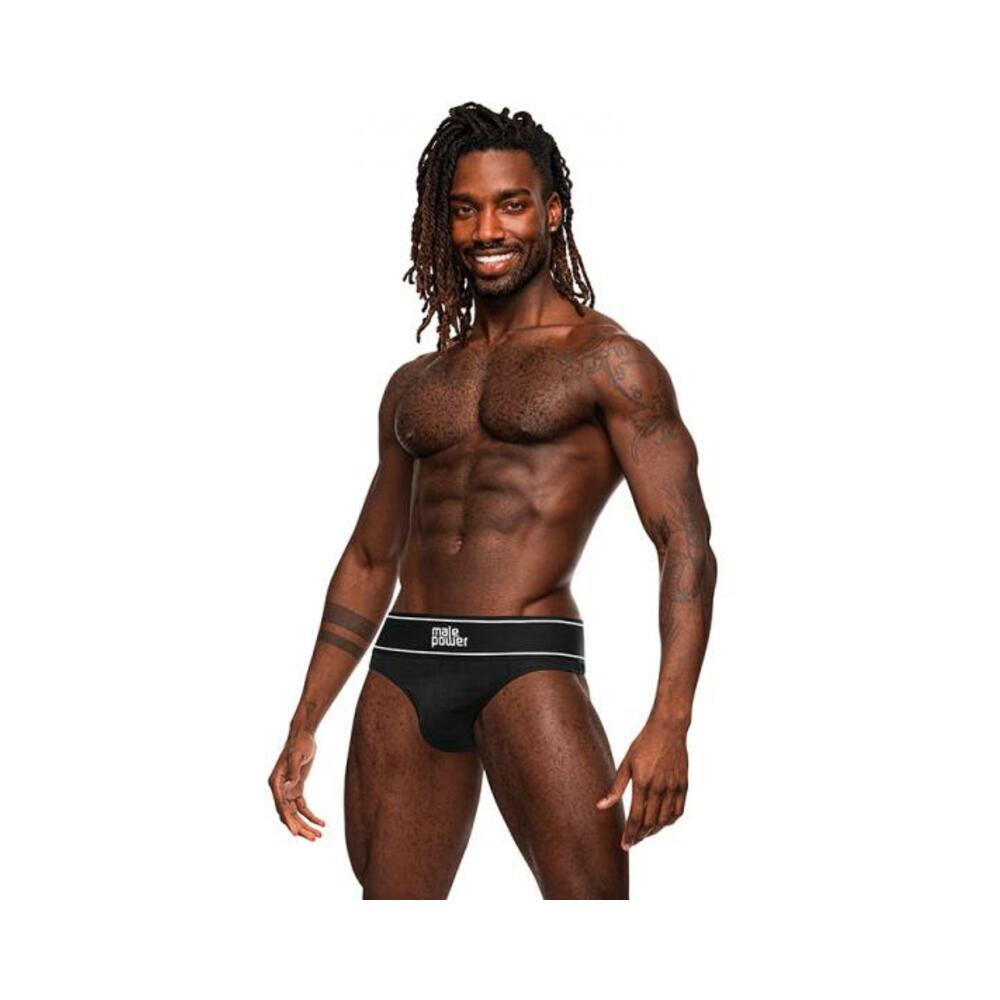 Male Power Modal Rib Bong Thong Black L/xl-blank-Sexual Toys®