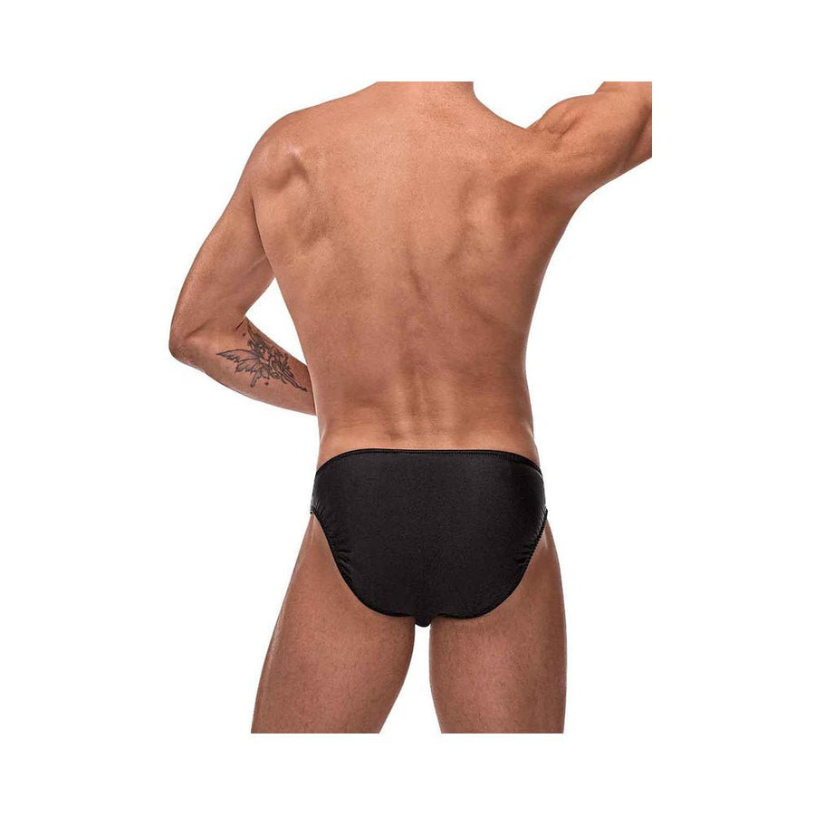 Male Power Nylon Lycra Pouchless Briefs Black OS-Male Power-Sexual Toys®