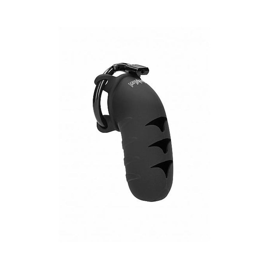 Mancage Chastity Model 08  4.2 inches Silicone Cock Cage Black-Shots-Sexual Toys®