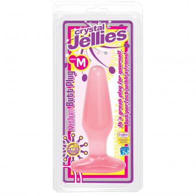 Medium pink Jelly butt plug-Doc Johnson-Sexual Toys®