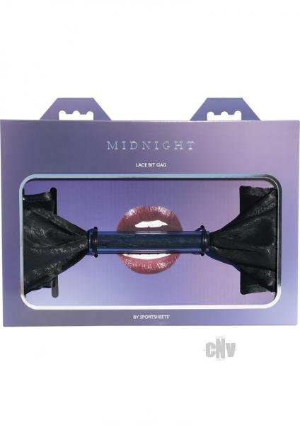 Midnight Lace Bit Gag Black O/S-Midnight Collection-Sexual Toys®