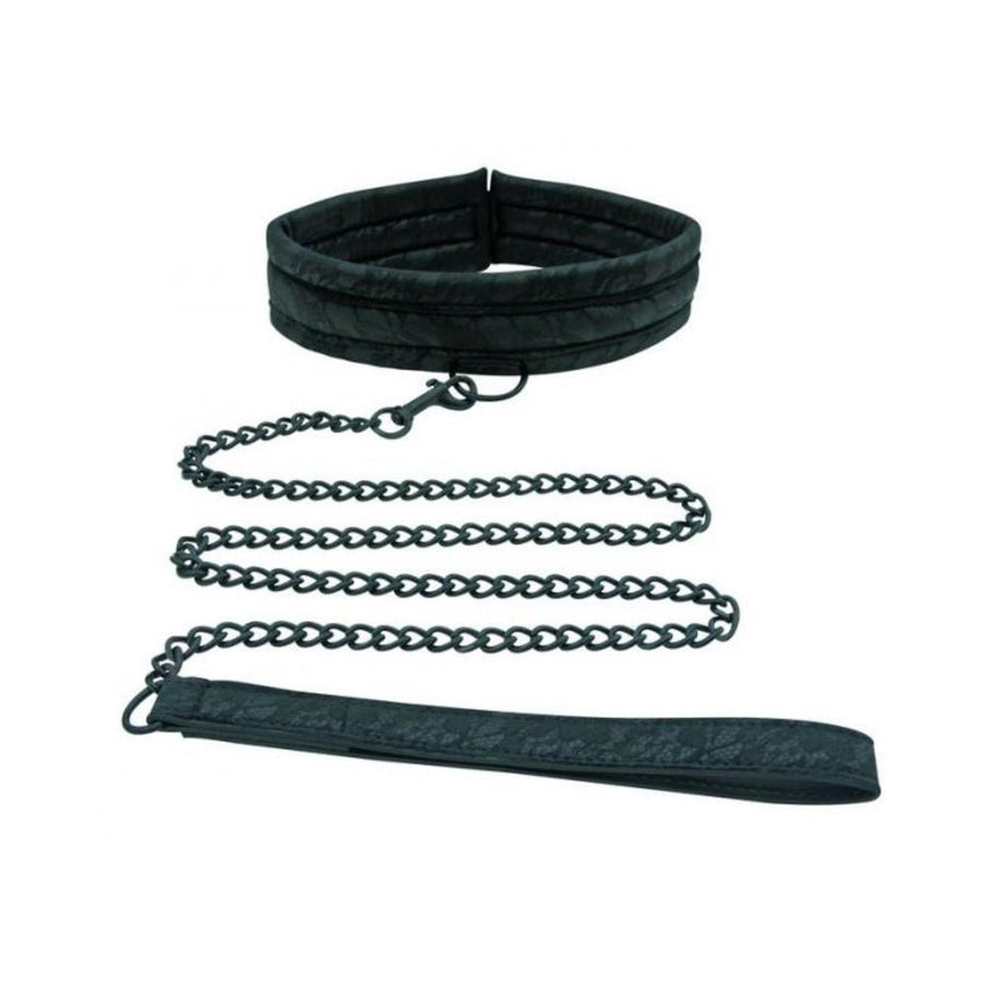 Midnight Lace Collar And Leash Black-Sportsheets-Sexual Toys®