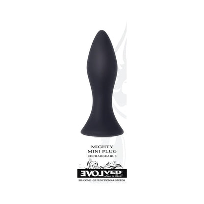 Mighty Mini Butt Plug Rechargeable Black Vibrator-Evolved-Sexual Toys®