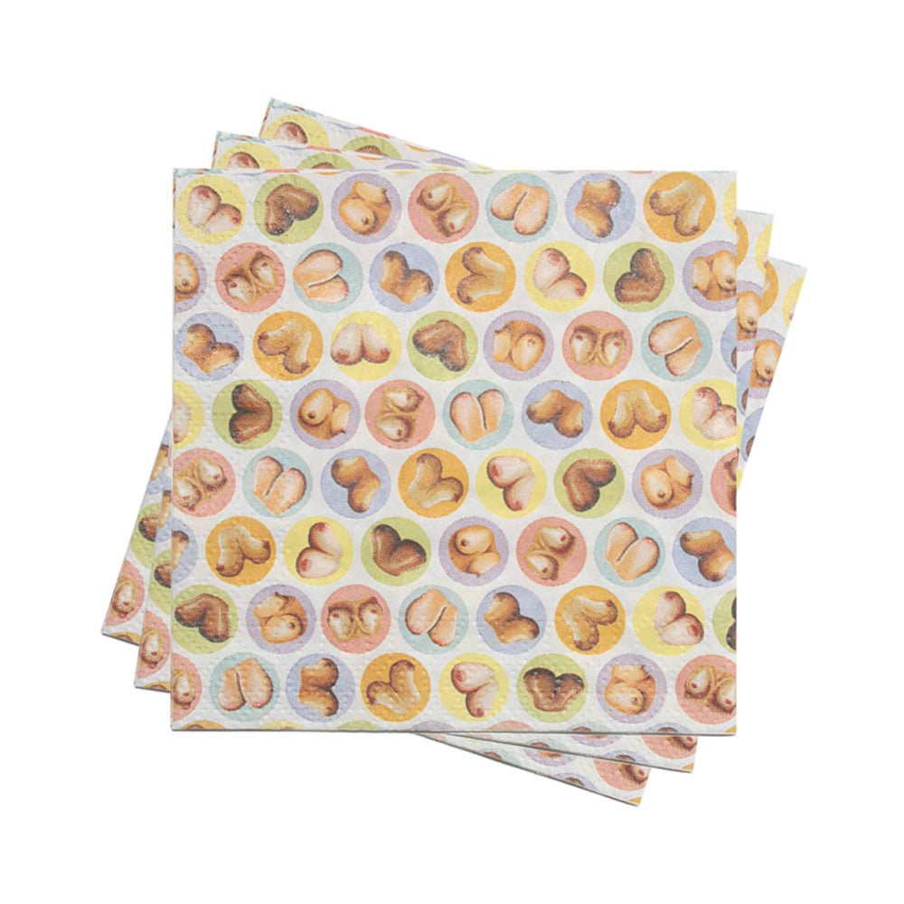Mini Boob Napkins Pack Of 8-blank-Sexual Toys®