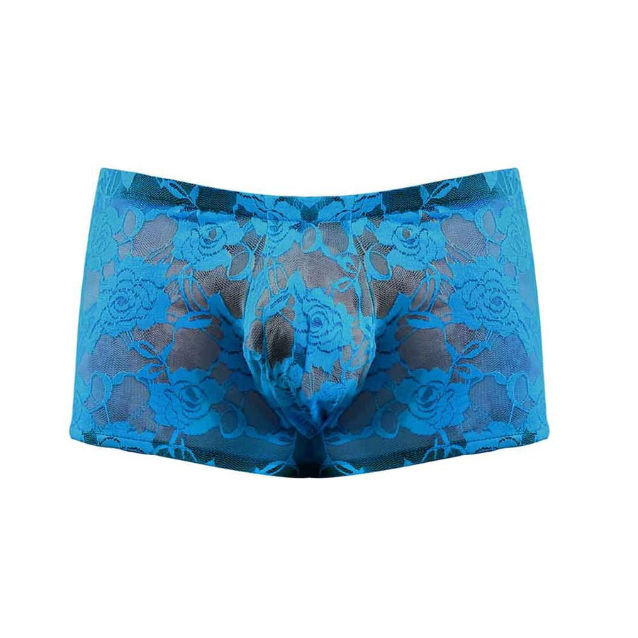 Mini Shorts Neon Lace Turquoise Blue Small-Male Power-Sexual Toys®