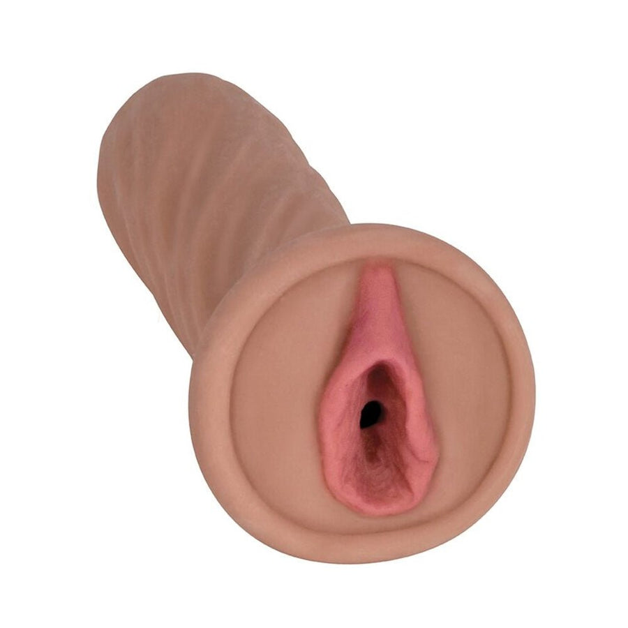 Mistress Bioskin Vibrating Stroker With Pubic Bone 1 Speed Bullet Brianna Latte-Curve Novelties-Sexual Toys®
