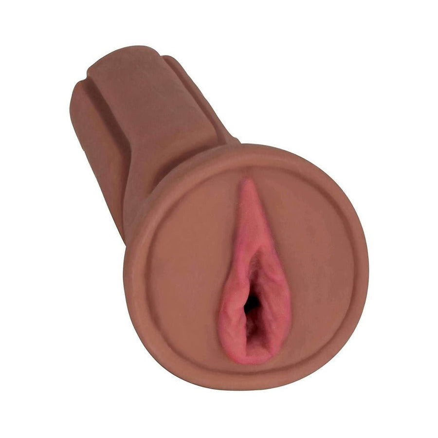 Mistress Bioskin Vibrating Stroker With Pubic Bone 1 Speed Bullet Cece Chocolate-Curve Novelties-Sexual Toys®