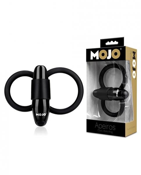 Mojo Apeiros 7 Function Vibrating Cock &amp; Balls Ring Black-MOJO-Sexual Toys®