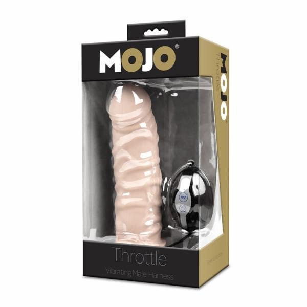 Mojo Throttle Vibrating Male Harness Beige-MOJO-Sexual Toys®