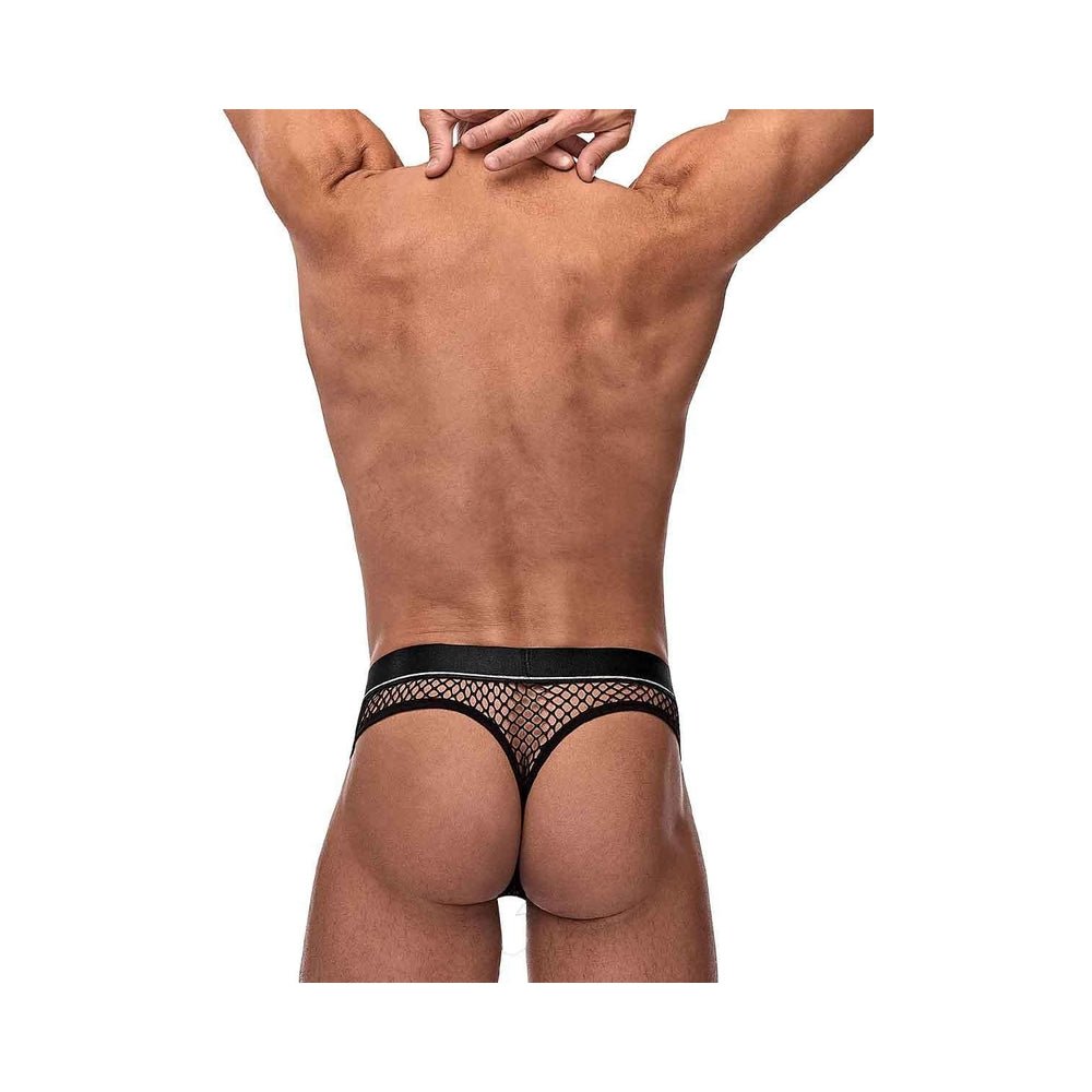 MP Cock Pit Net Cock Ring Thong Blk LX-Male Power-Sexual Toys®