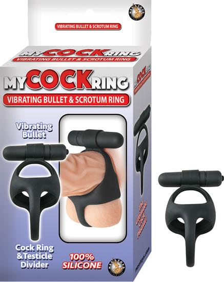 My Cock Ring Vibe Bullet Scrotum Ring Black-My Cock Ring-Sexual Toys®