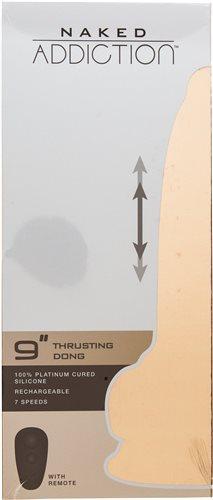 Naked Addiction 9 inches Thrusting Dong Beige-Naked Addiction-Sexual Toys®