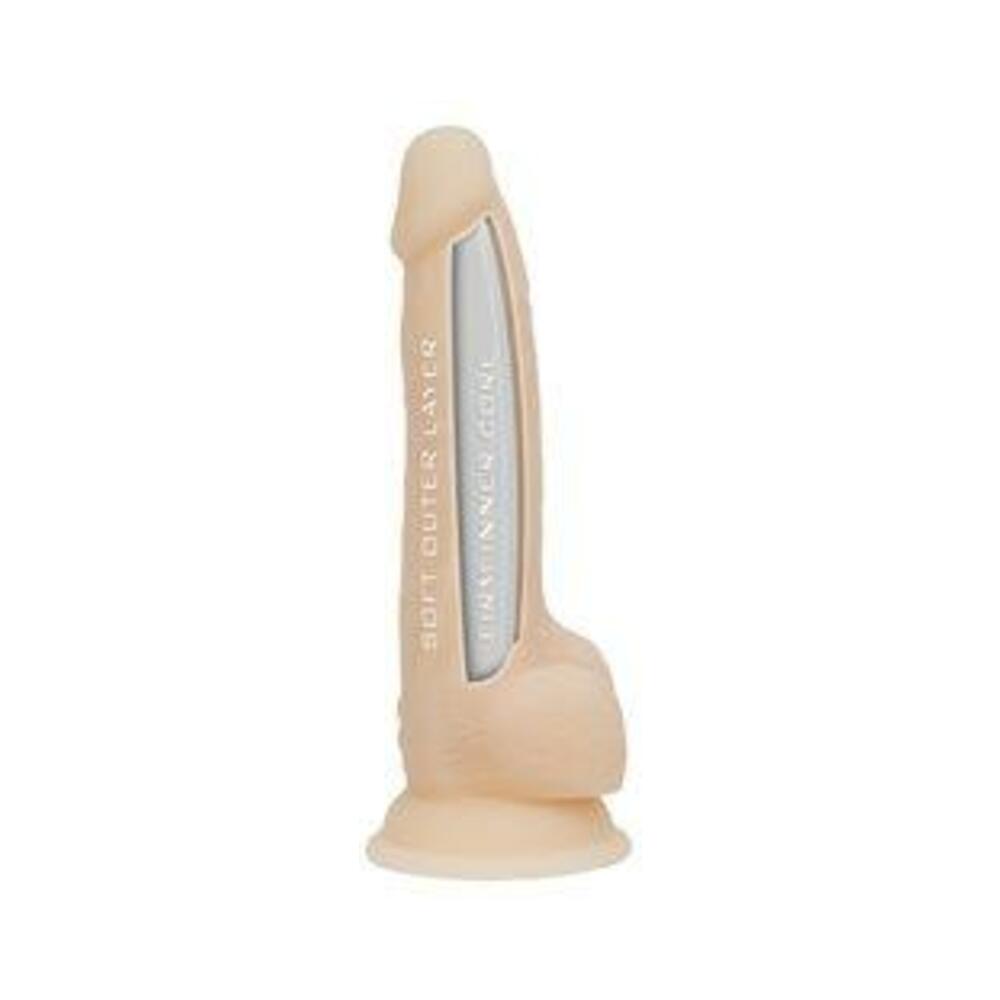Naked Addiction Dual-density Silicone Dildo 8" Vaniila-blank-Sexual Toys®