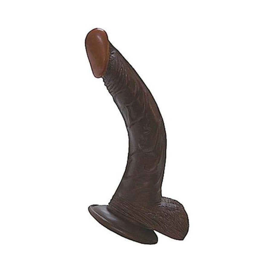 Afro American Whoppers 8 inch Curved Realistic Dildo with Balls-Nasstoys-Sexual Toys®