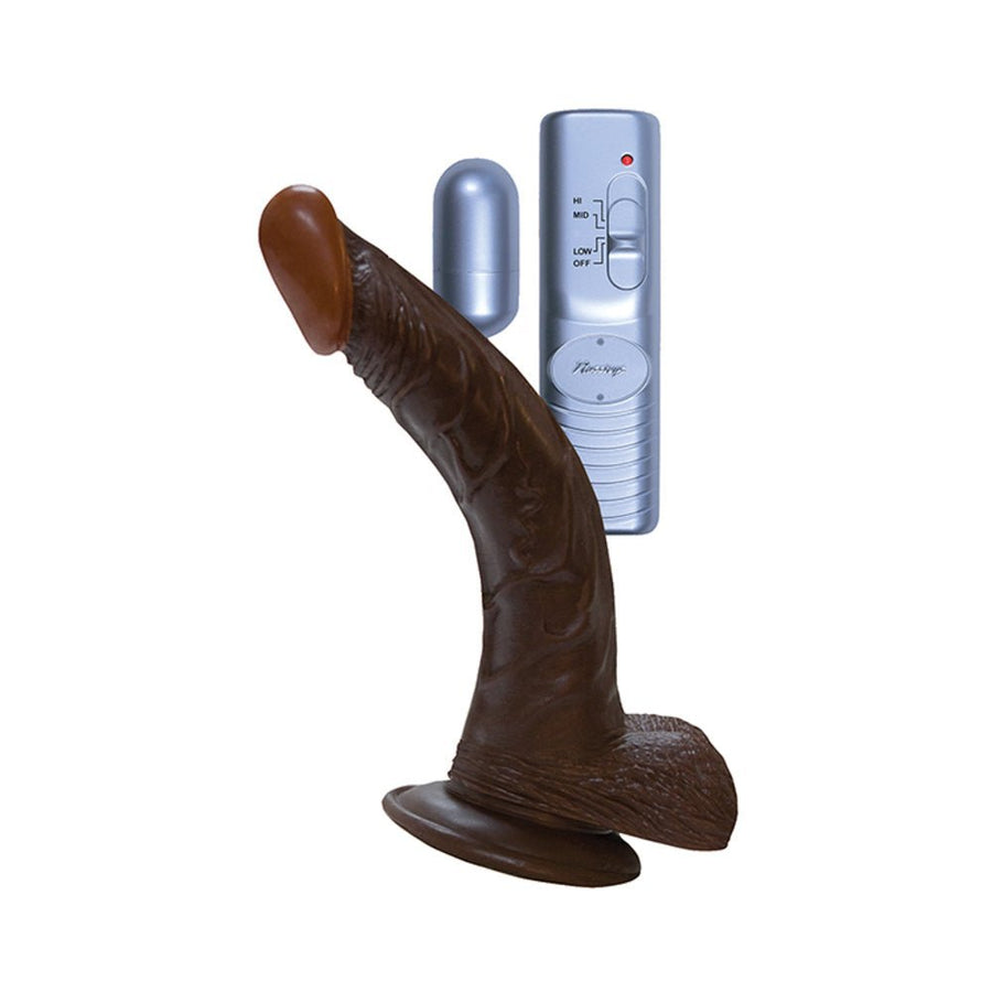 American Whopper 8in Curved Vibrating Dong, Balls-Nasstoys-Sexual Toys®