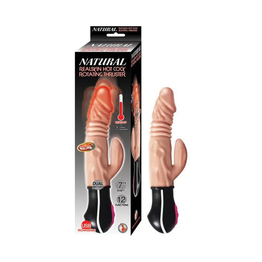 Natural Realskin Hot Cock Rotating Thruster Flesh-Nasstoys-Sexual Toys®