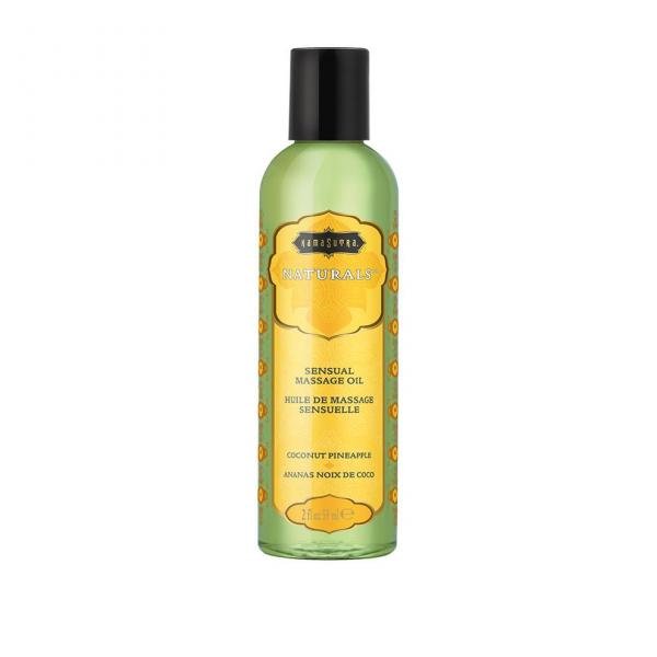 Naturals Massage Oil Coconut Pineapple 2oz-blank-Sexual Toys®