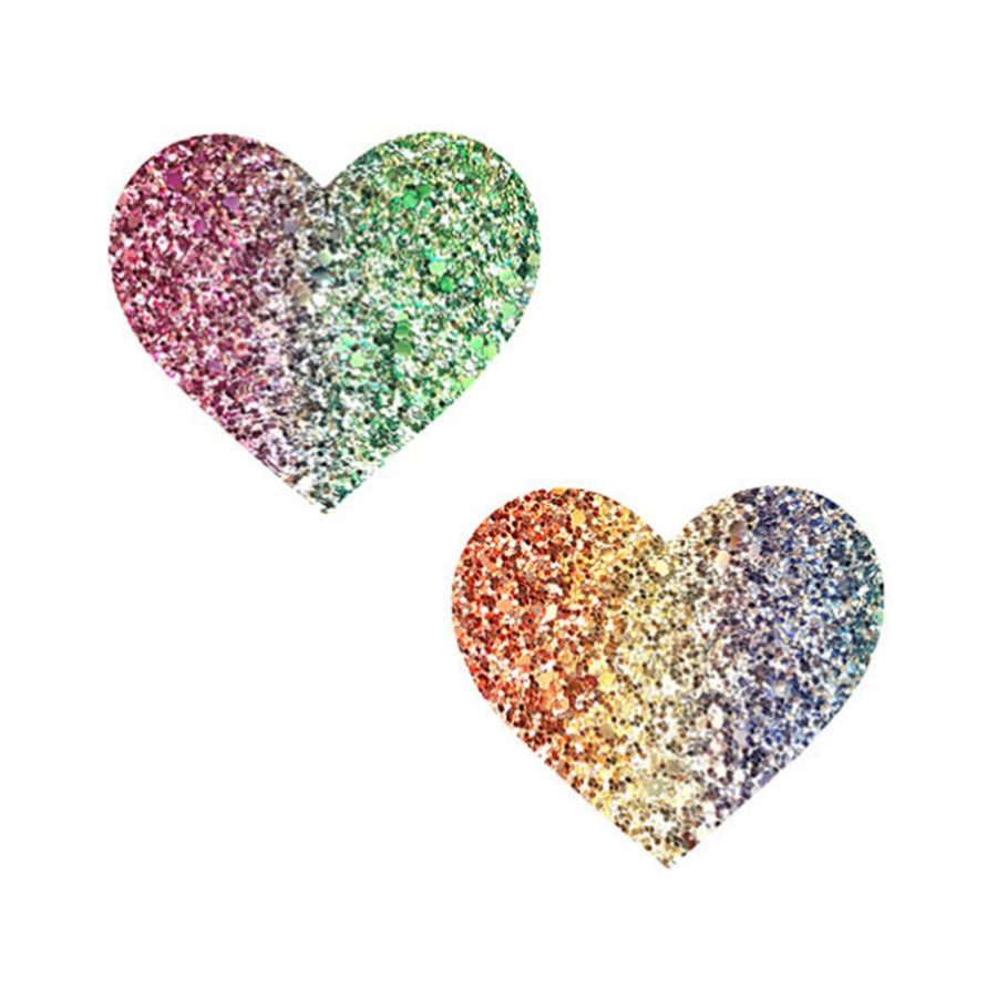 Neva Nude Pasty Heart Glitter Multicolor-Neva Nude-Sexual Toys®