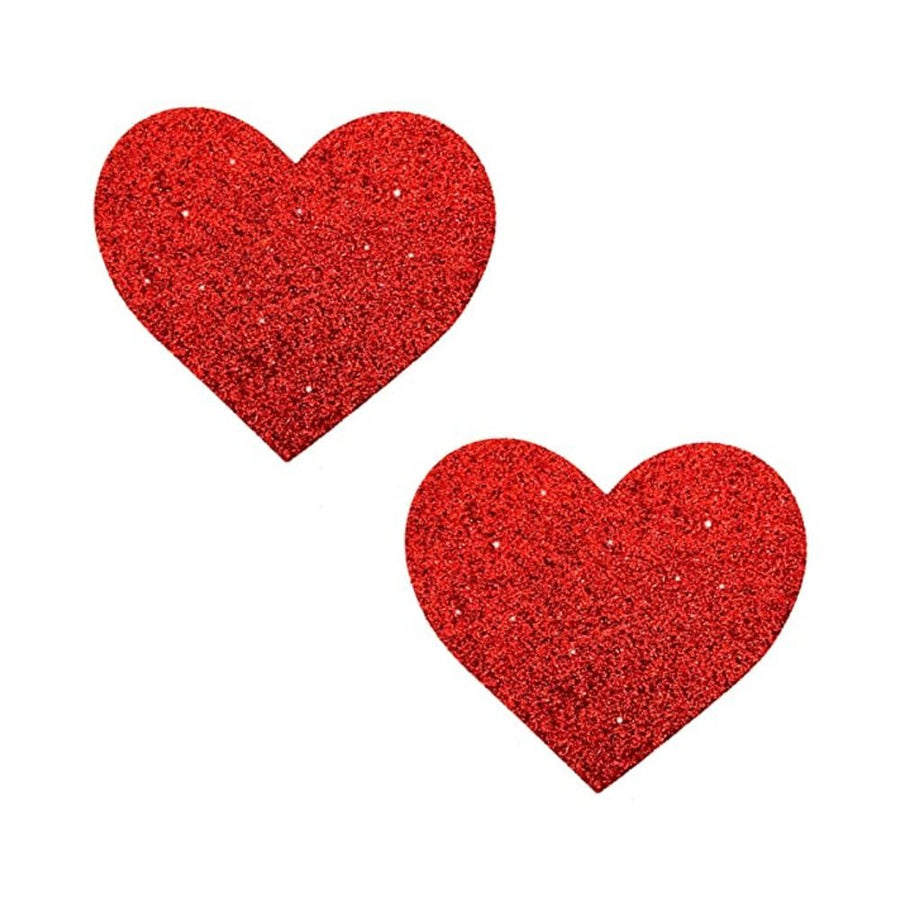 Neva Nude Pasty Hearts Glitter Red-Neva Nude-Sexual Toys®