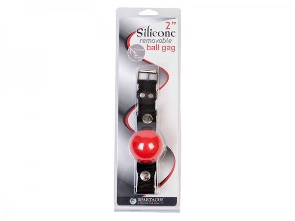 Nickel Free Silicone Ball Gag Large - Red-blank-Sexual Toys®