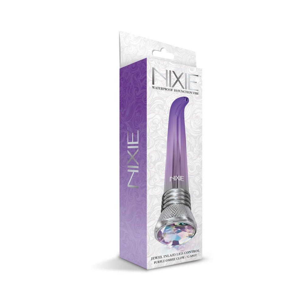 Nixie Waterproof 10-function G-spot Vibe - Purple Ombre Glow-Global Novelties-Sexual Toys®