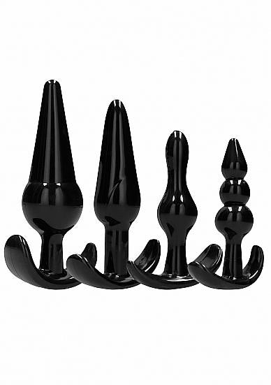 No. 80 - 4-piece Butt Plug Set - Black-blank-Sexual Toys®
