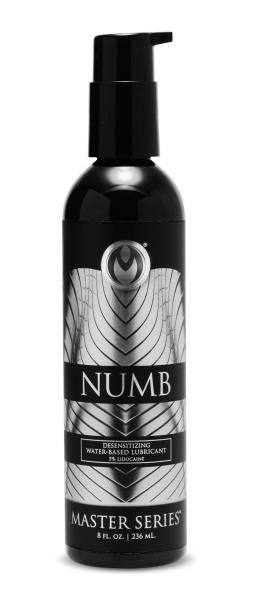 Numb Desensitizing Water Based Lubricant 3.5 Percent Lidocaine 8oz-Master Series-Sexual Toys®
