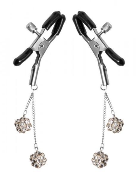 Ornament Adjustable Nipple Clamps Jewel Accents-Master Series-Sexual Toys®